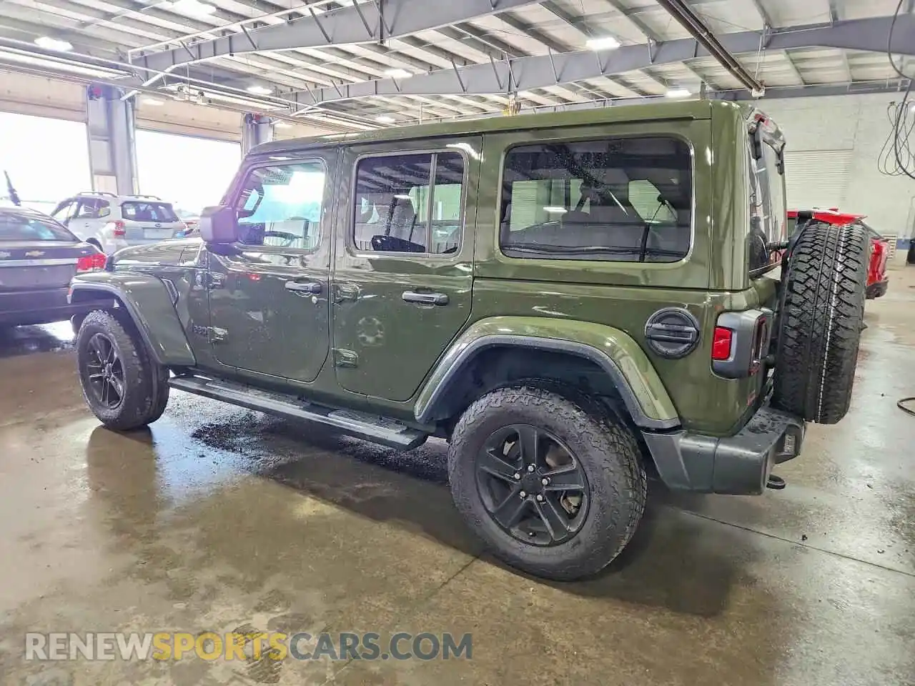 2 Photograph of a damaged car 1C4HJXEN5MW649776 JEEP WRANGLER 2021
