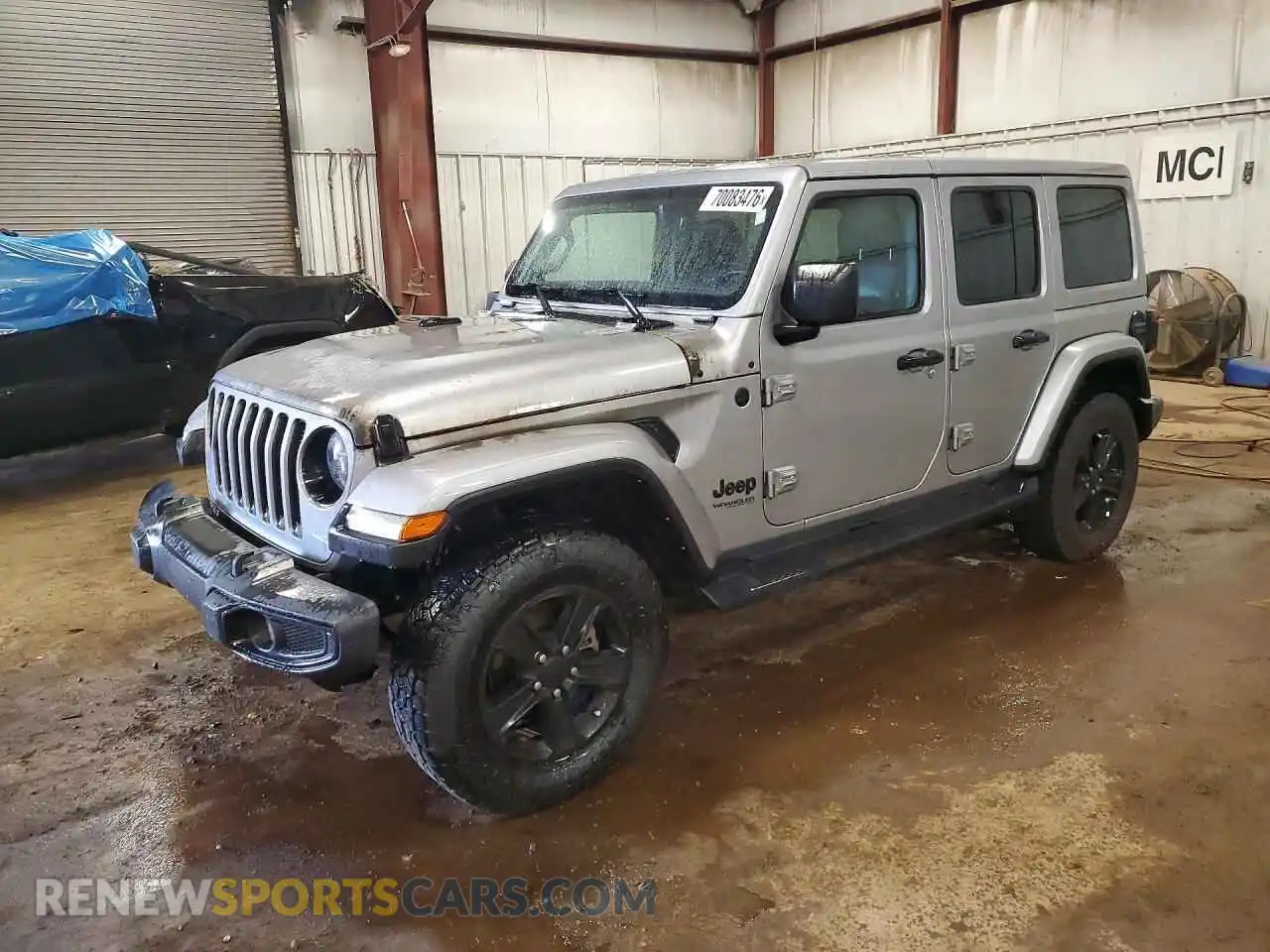 1 Photograph of a damaged car 1C4HJXEN5MW656372 JEEP WRANGLER 2021