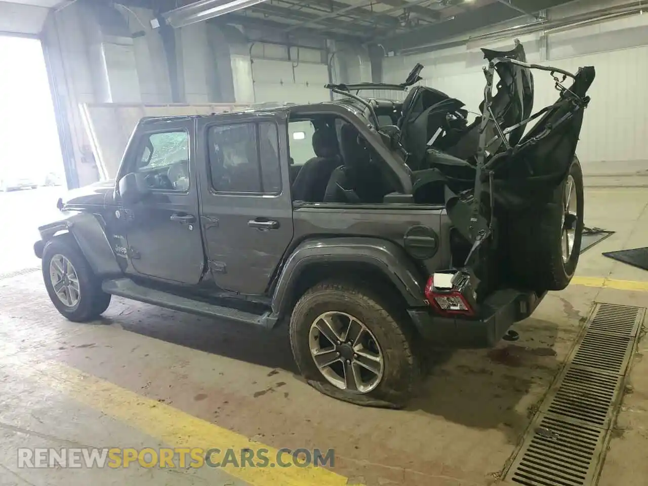 2 Photograph of a damaged car 1C4HJXEN6MW609397 JEEP WRANGLER 2021