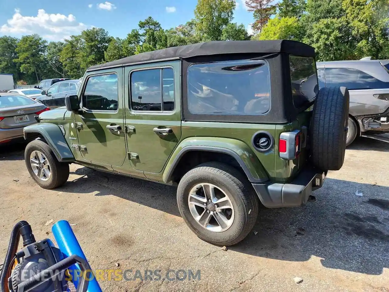 2 fotografías del automóvil dañado 1C4HJXEN6MW677411 JEEP WRANGLER 2021