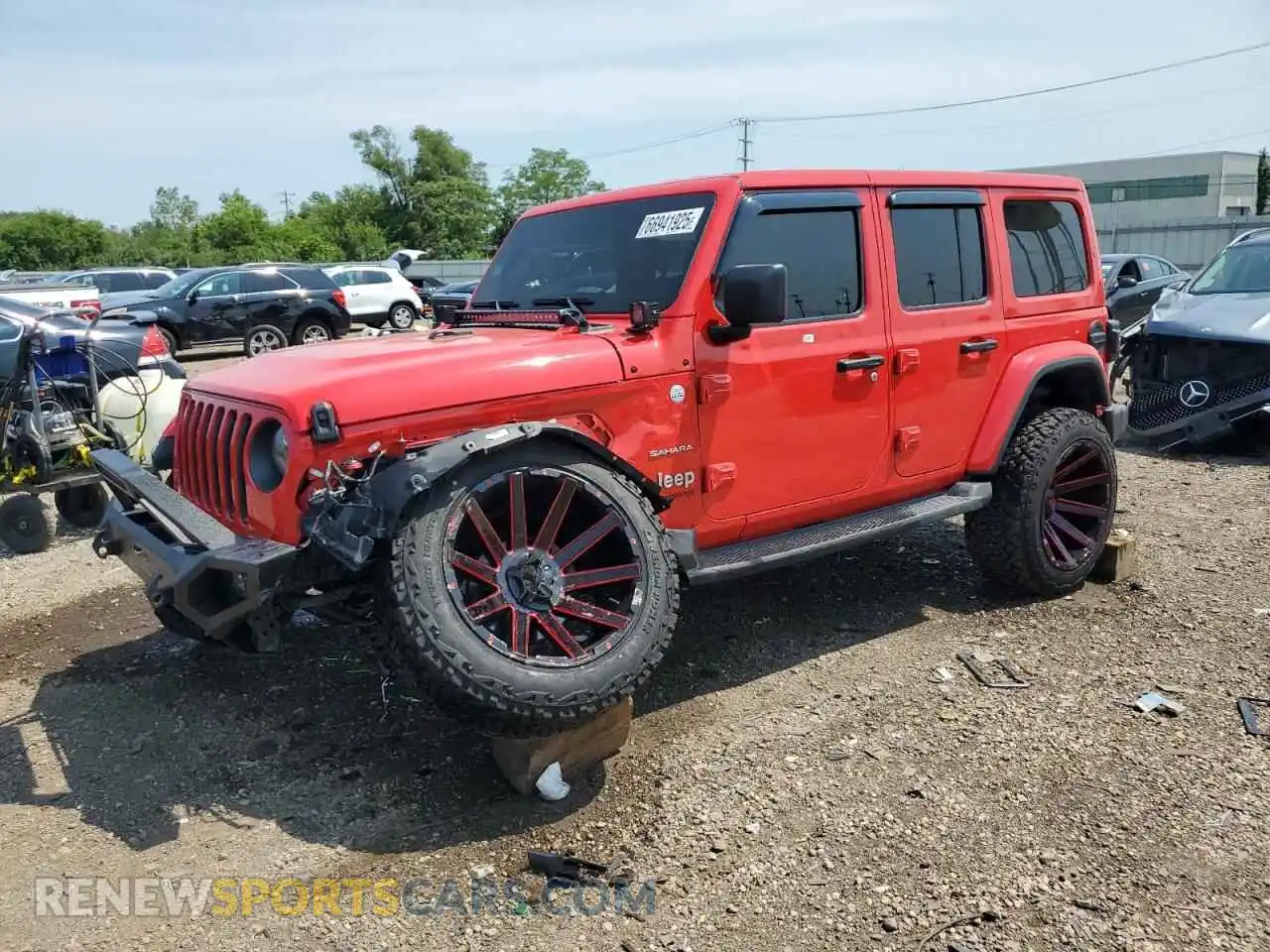 1 fotografías del automóvil dañado 1C4HJXEN9MW573592 JEEP WRANGLER 2021