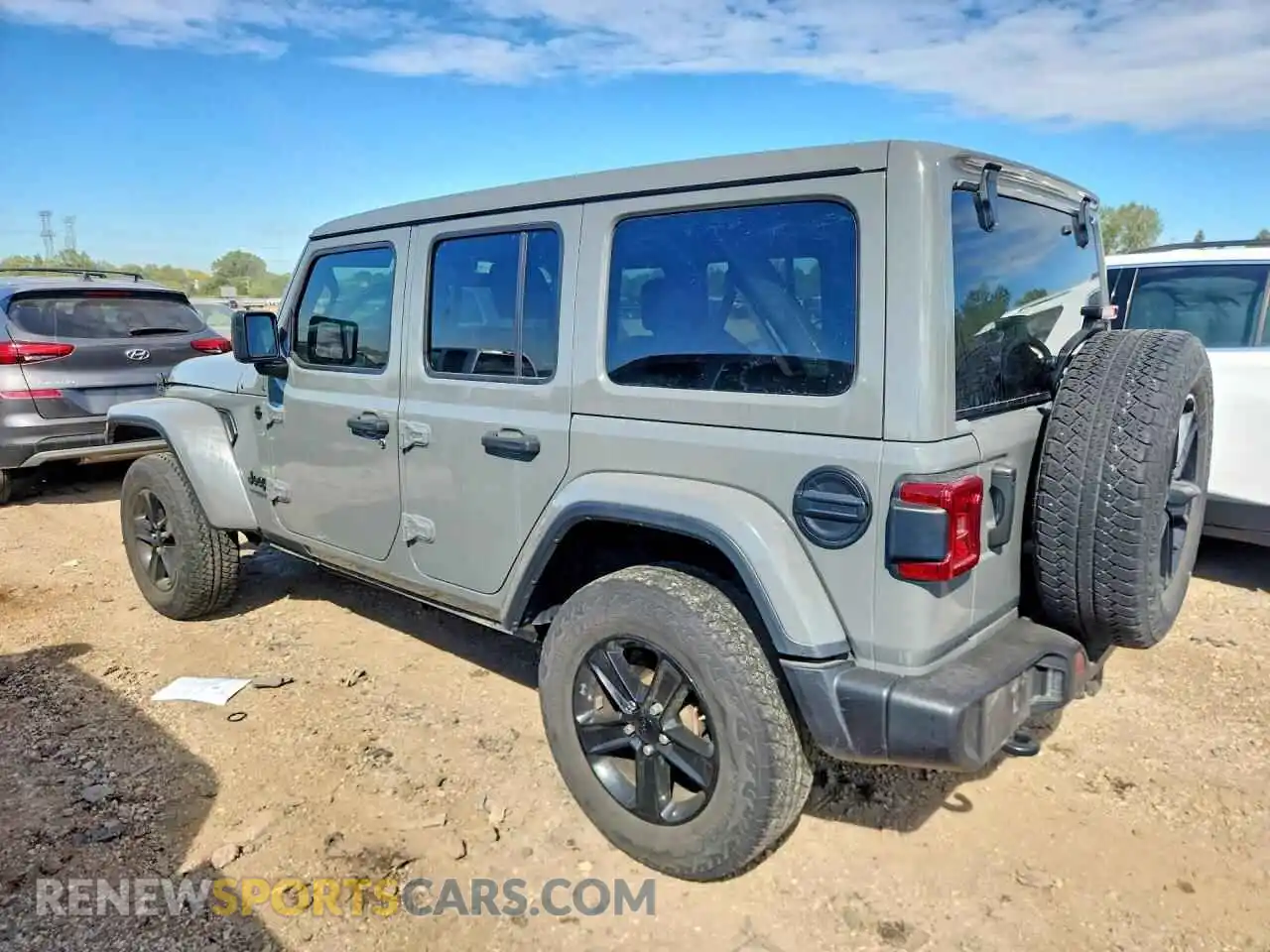 2 Photograph of a damaged car 1C4HJXEN9MW593731 JEEP WRANGLER 2021