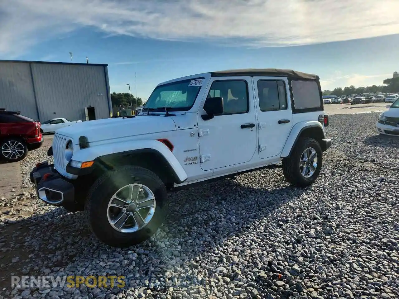 1 Photograph of a damaged car 1C4HJXEN9MW715598 JEEP WRANGLER 2021