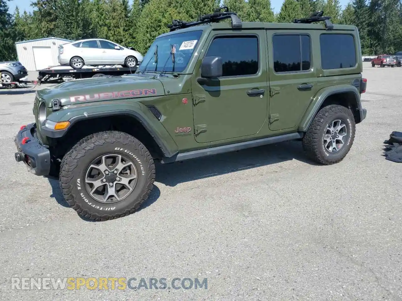 1 Photograph of a damaged car 1C4HJXFG0MW712699 JEEP WRANGLER 2021