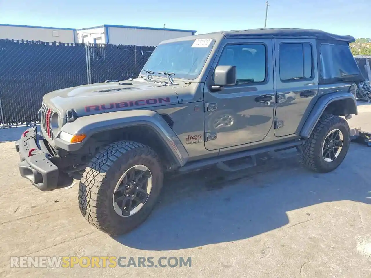 1 Photograph of a damaged car 1C4HJXFG1MW506503 JEEP WRANGLER 2021