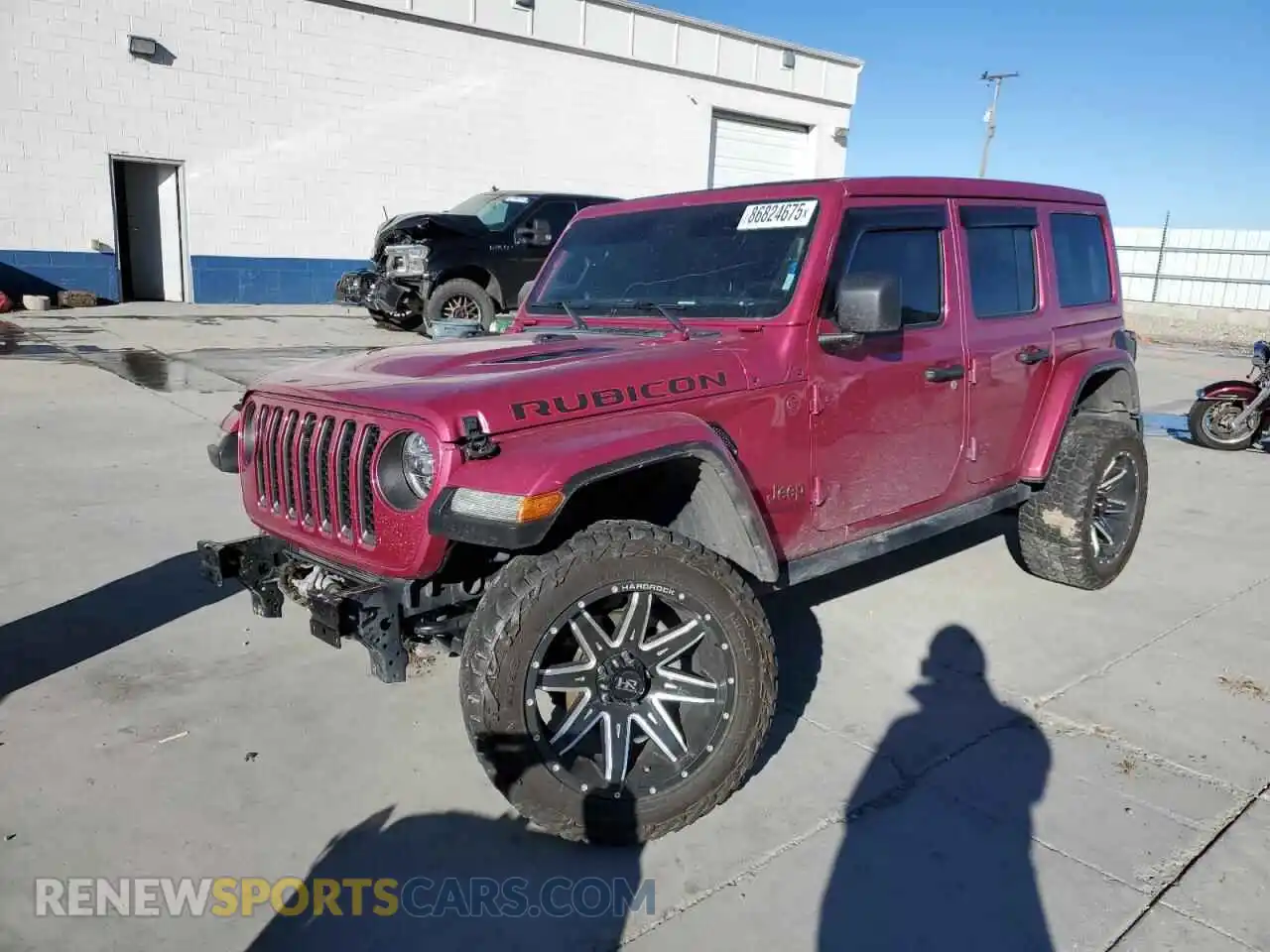 1 Photograph of a damaged car 1C4HJXFG1MW850073 JEEP WRANGLER 2021
