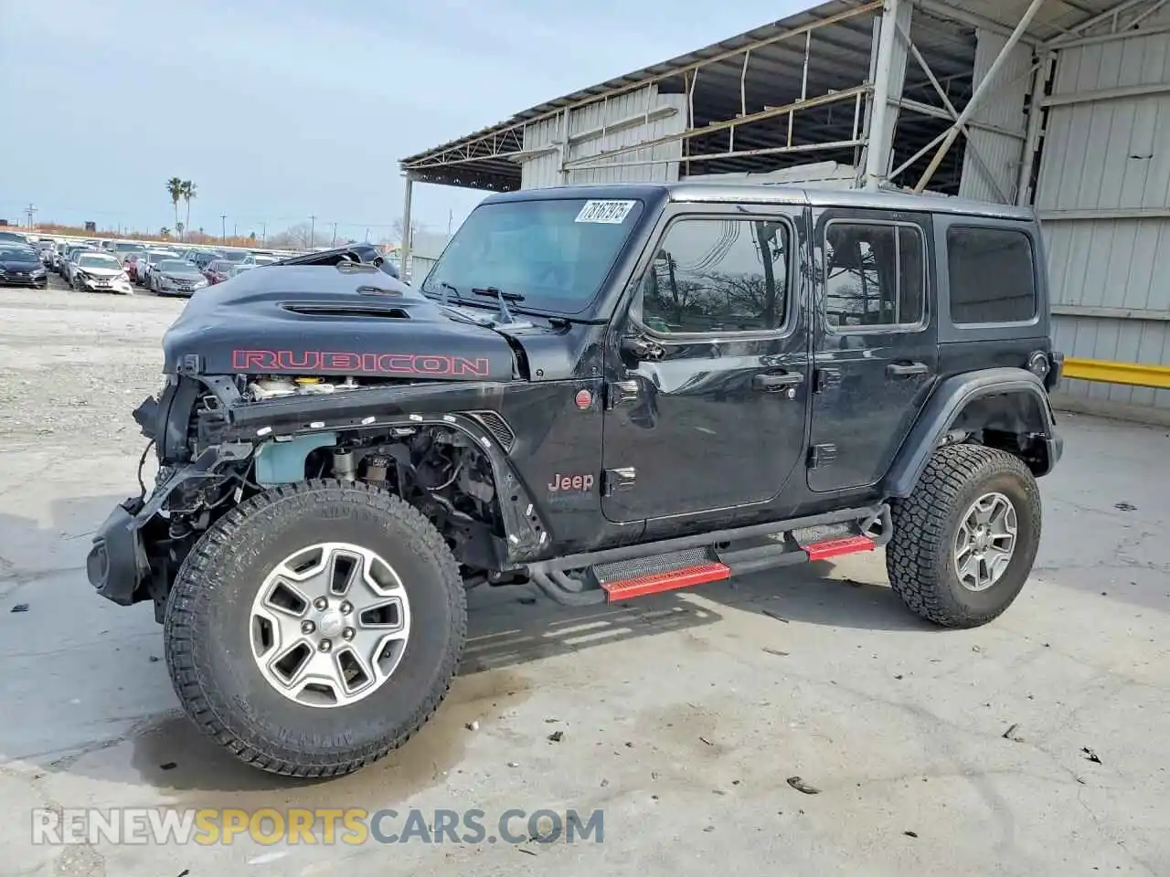1 Photograph of a damaged car 1C4HJXFG2MW597832 JEEP WRANGLER 2021