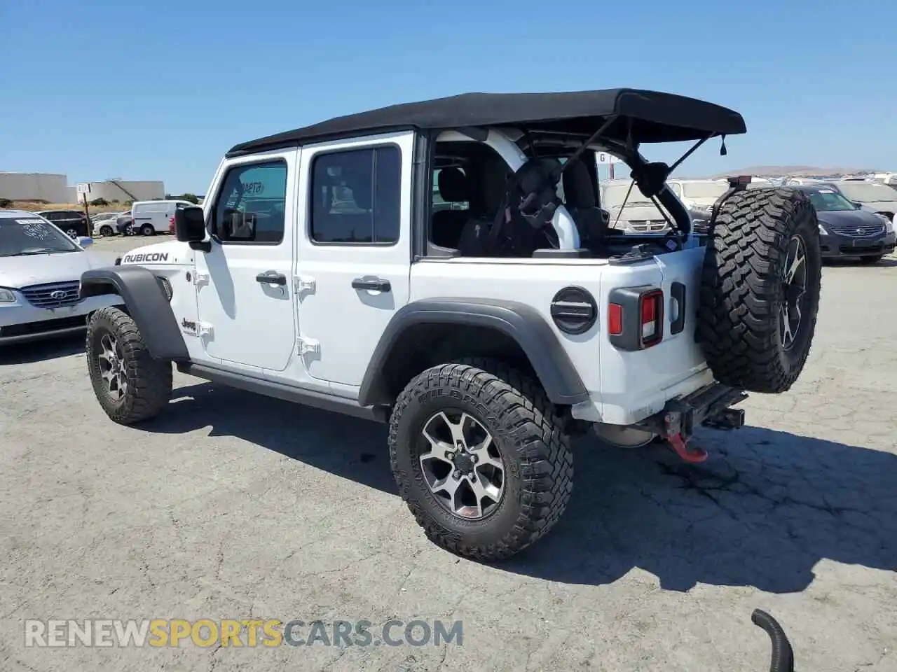 2 Photograph of a damaged car 1C4HJXFG3MW626934 JEEP WRANGLER 2021