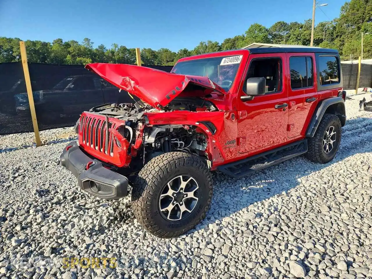 1 Photograph of a damaged car 1C4HJXFG3MW866307 JEEP WRANGLER 2021