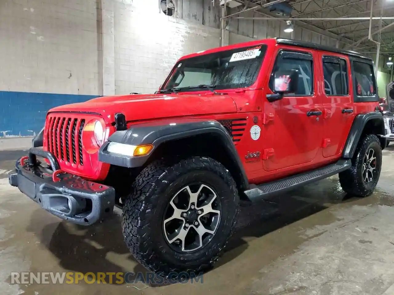 1 Photograph of a damaged car 1C4HJXFG4MW534666 JEEP WRANGLER 2021