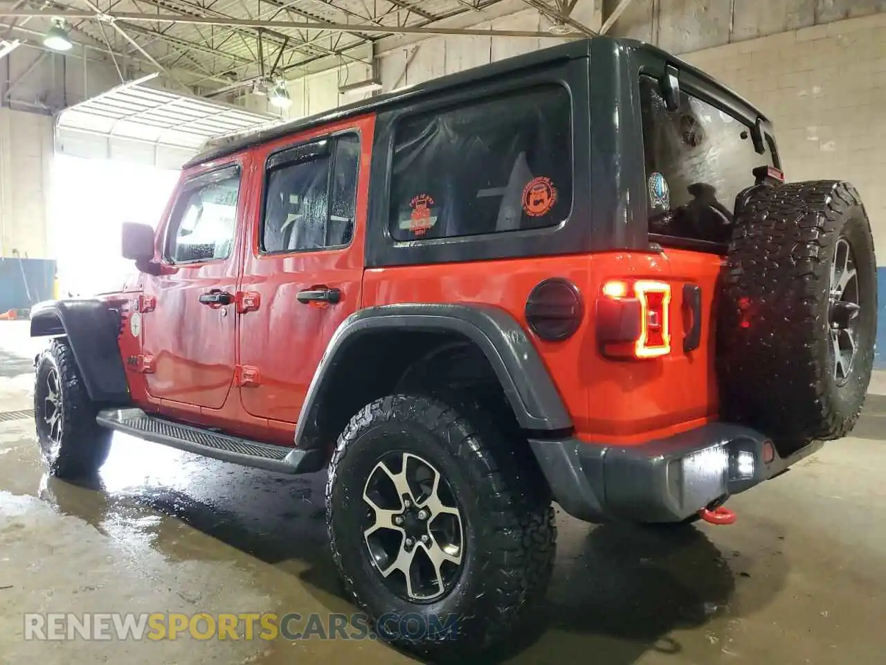 2 Photograph of a damaged car 1C4HJXFG4MW534666 JEEP WRANGLER 2021