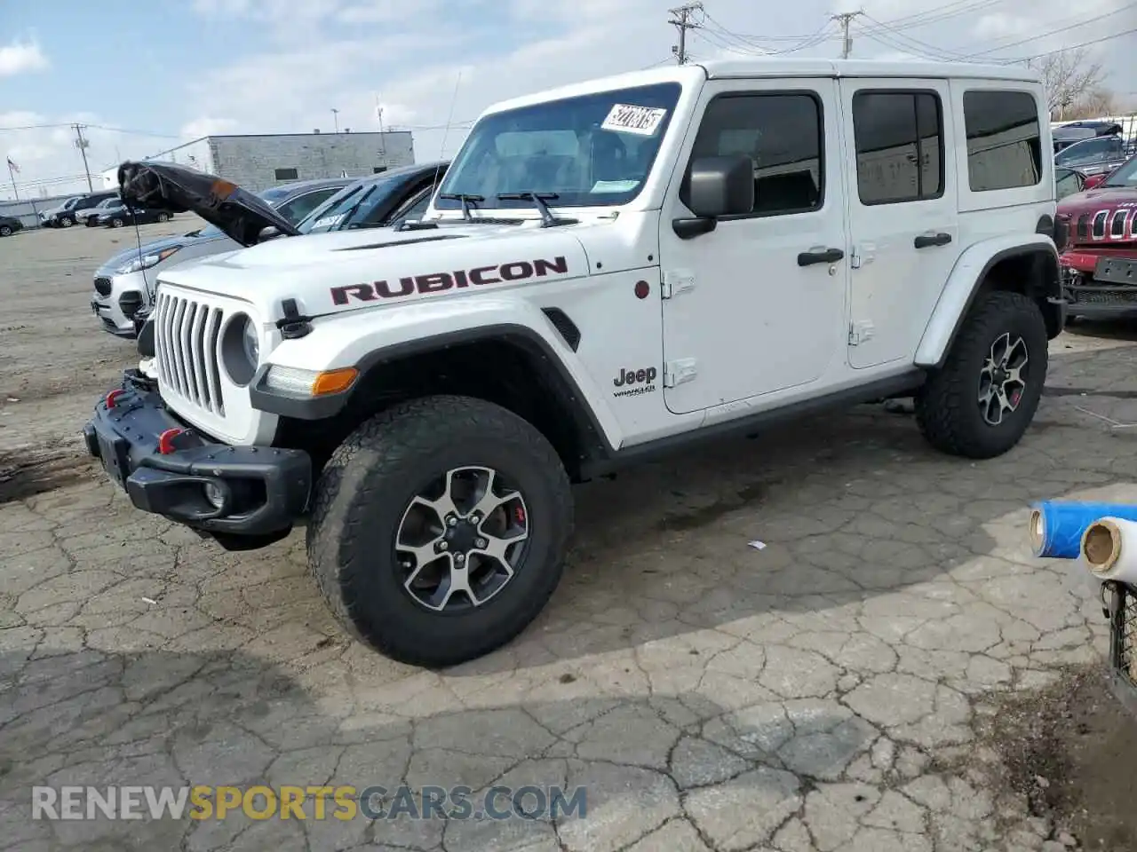 1 Photograph of a damaged car 1C4HJXFG4MW771884 JEEP WRANGLER 2021