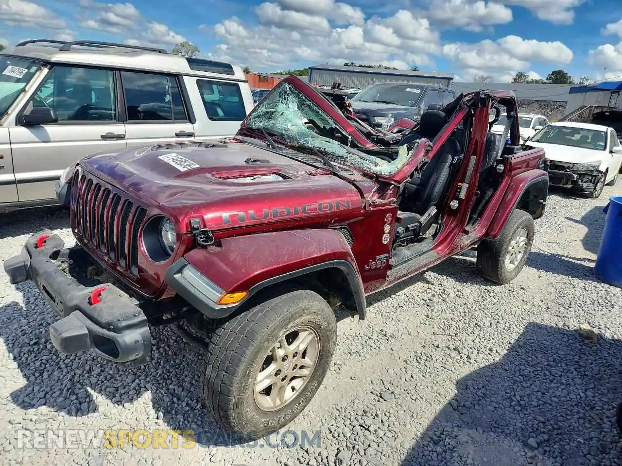 1 Photograph of a damaged car 1C4HJXFG5MW619855 JEEP WRANGLER 2021
