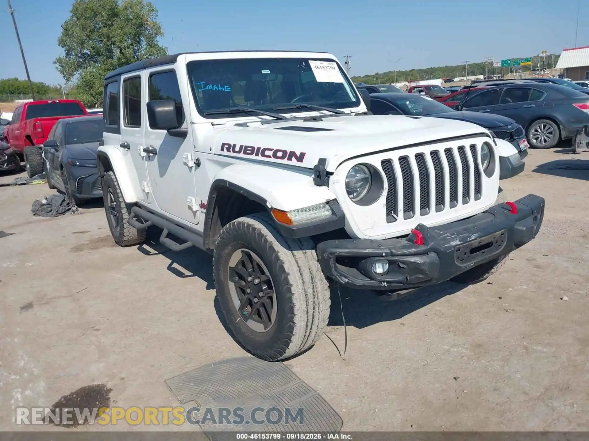1 Photograph of a damaged car 1C4HJXFG6MW543224 JEEP WRANGLER 2021
