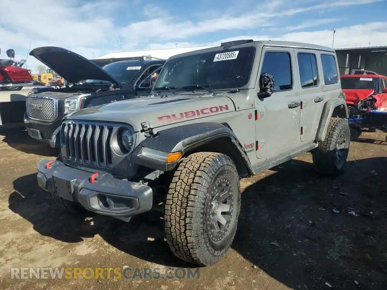 1 Photograph of a damaged car 1C4HJXFG6MW581407 JEEP WRANGLER 2021