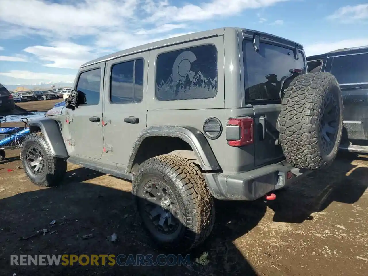 2 Photograph of a damaged car 1C4HJXFG6MW581407 JEEP WRANGLER 2021