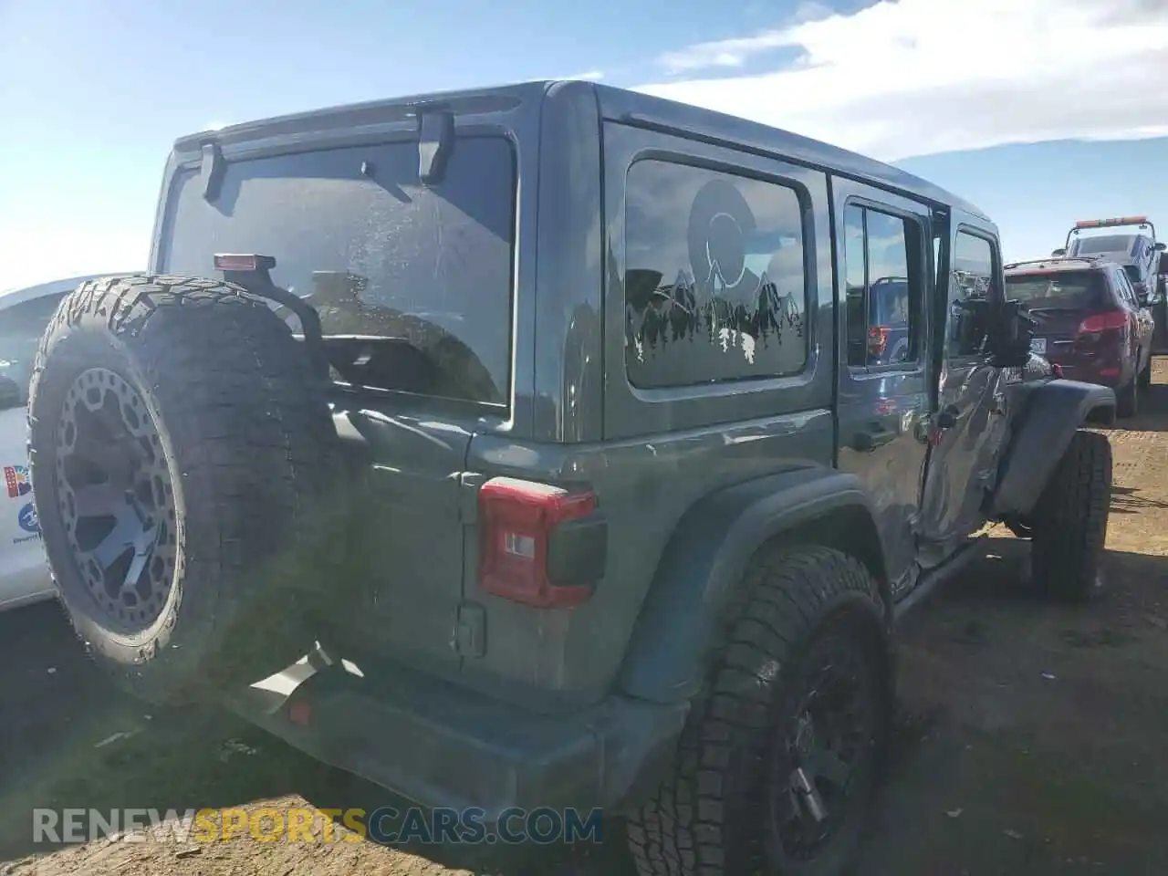 3 Photograph of a damaged car 1C4HJXFG6MW581407 JEEP WRANGLER 2021