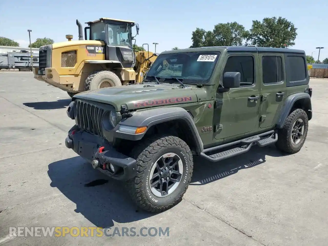 1 Photograph of a damaged car 1C4HJXFG6MW700458 JEEP WRANGLER 2021