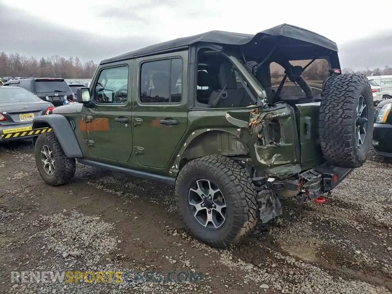 2 Photograph of a damaged car 1C4HJXFG8MW632051 JEEP WRANGLER 2021