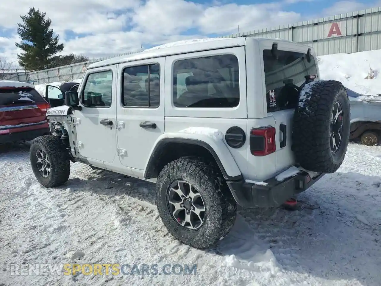 2 Photograph of a damaged car 1C4HJXFG9MW702608 JEEP WRANGLER 2021