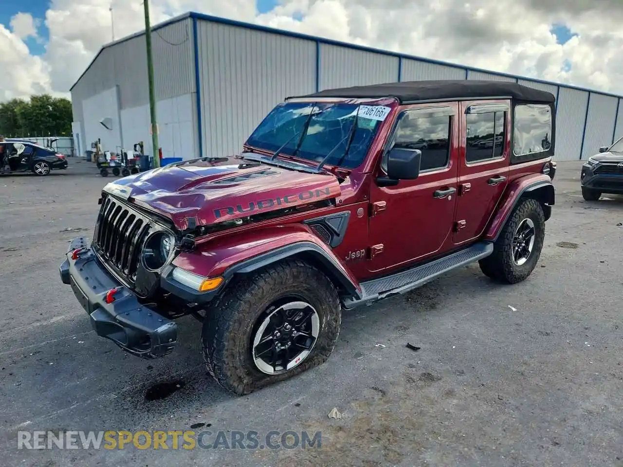 1 fotografías del automóvil dañado 1C4HJXFGXMW684863 JEEP WRANGLER 2021