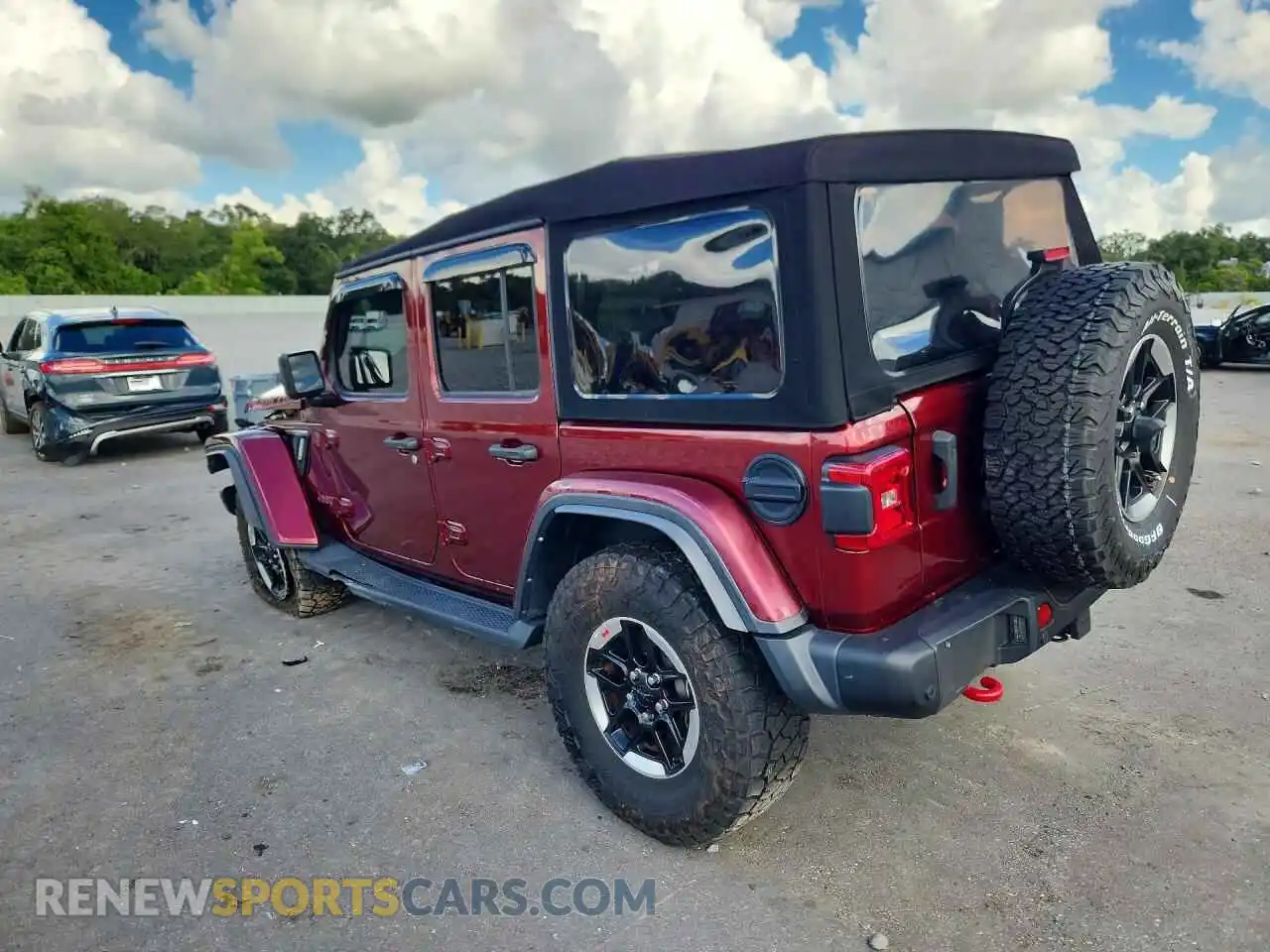 2 fotografías del automóvil dañado 1C4HJXFGXMW684863 JEEP WRANGLER 2021