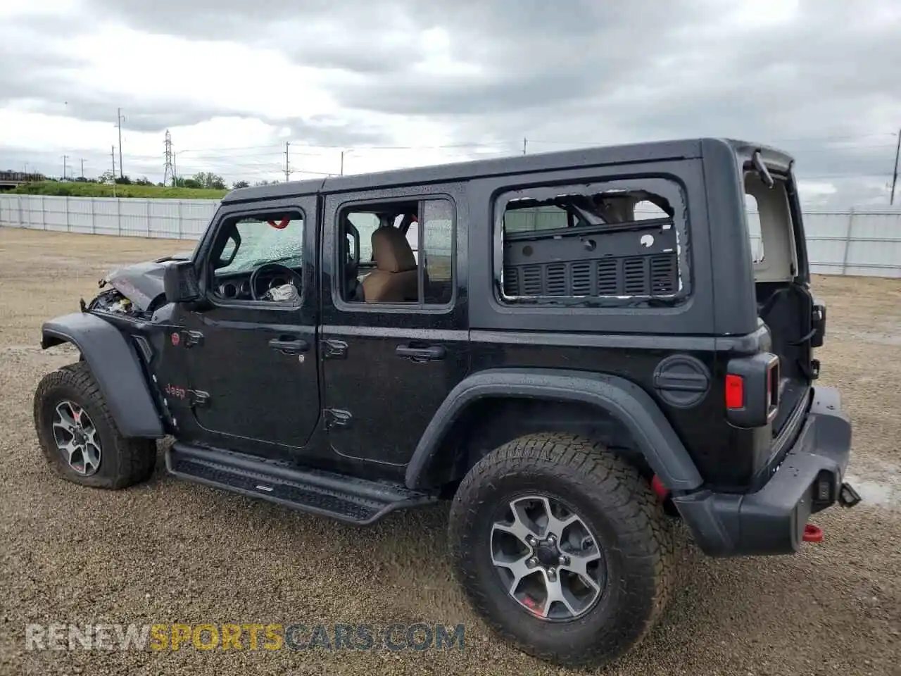 2 Photograph of a damaged car 1C4HJXFGXMW833837 JEEP WRANGLER 2021