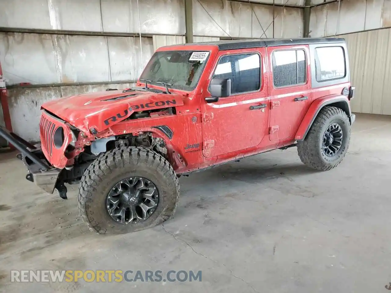 1 Photograph of a damaged car 1C4HJXFN3MW586790 JEEP WRANGLER 2021