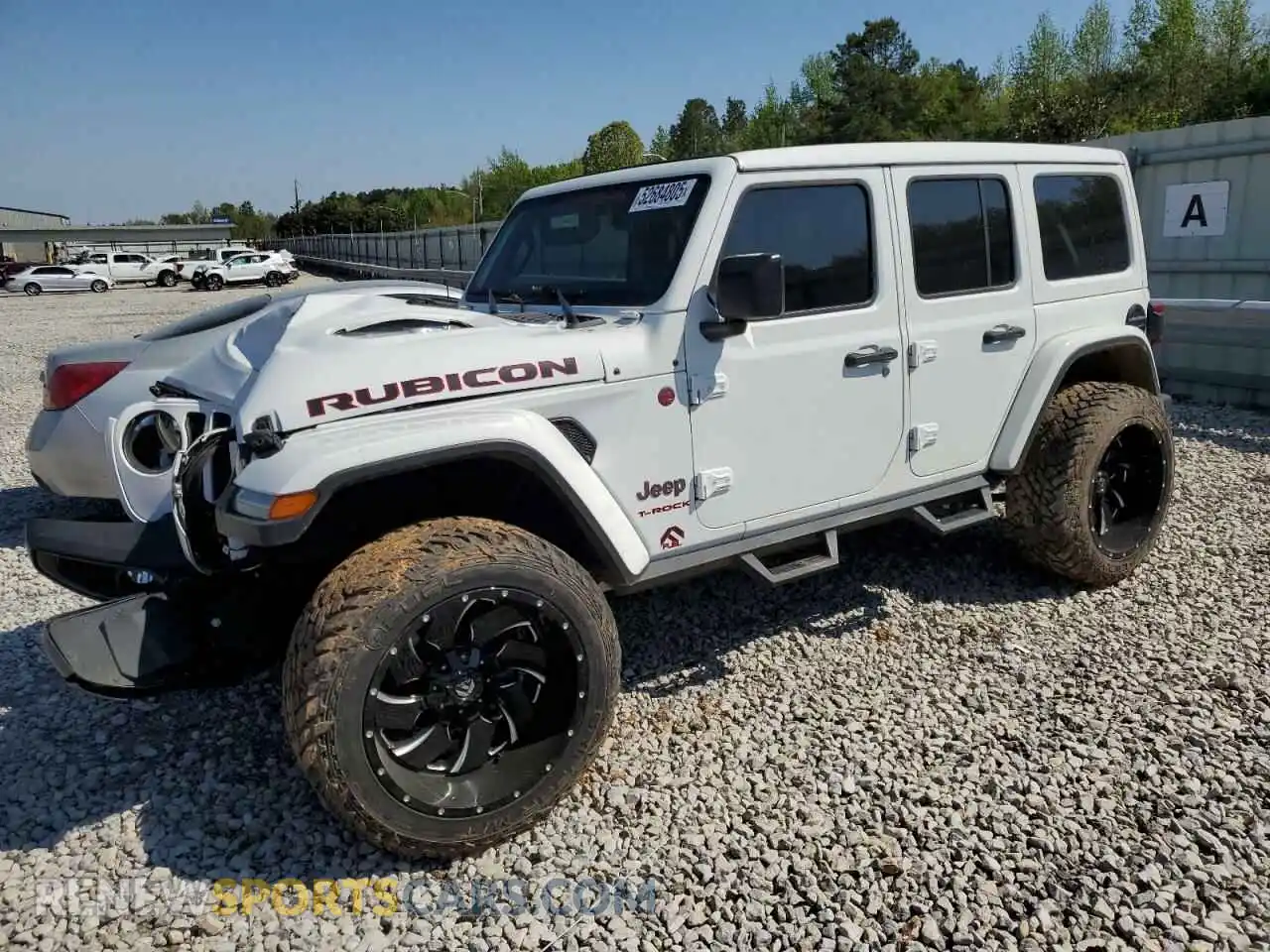 1 Photograph of a damaged car 1C4HJXFN3MW634045 JEEP WRANGLER 2021