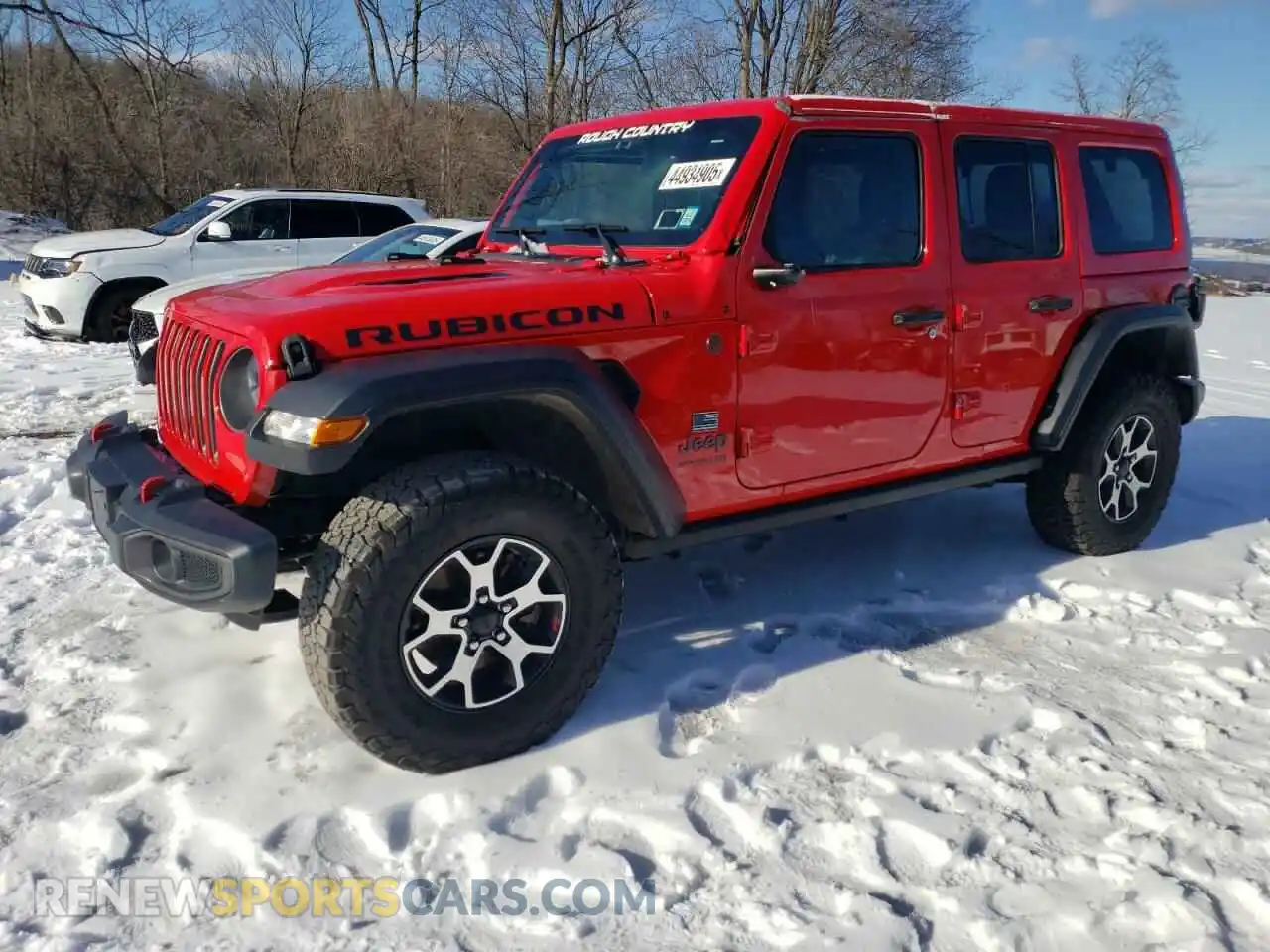 1 Photograph of a damaged car 1C4HJXFN6MW606014 JEEP WRANGLER 2021