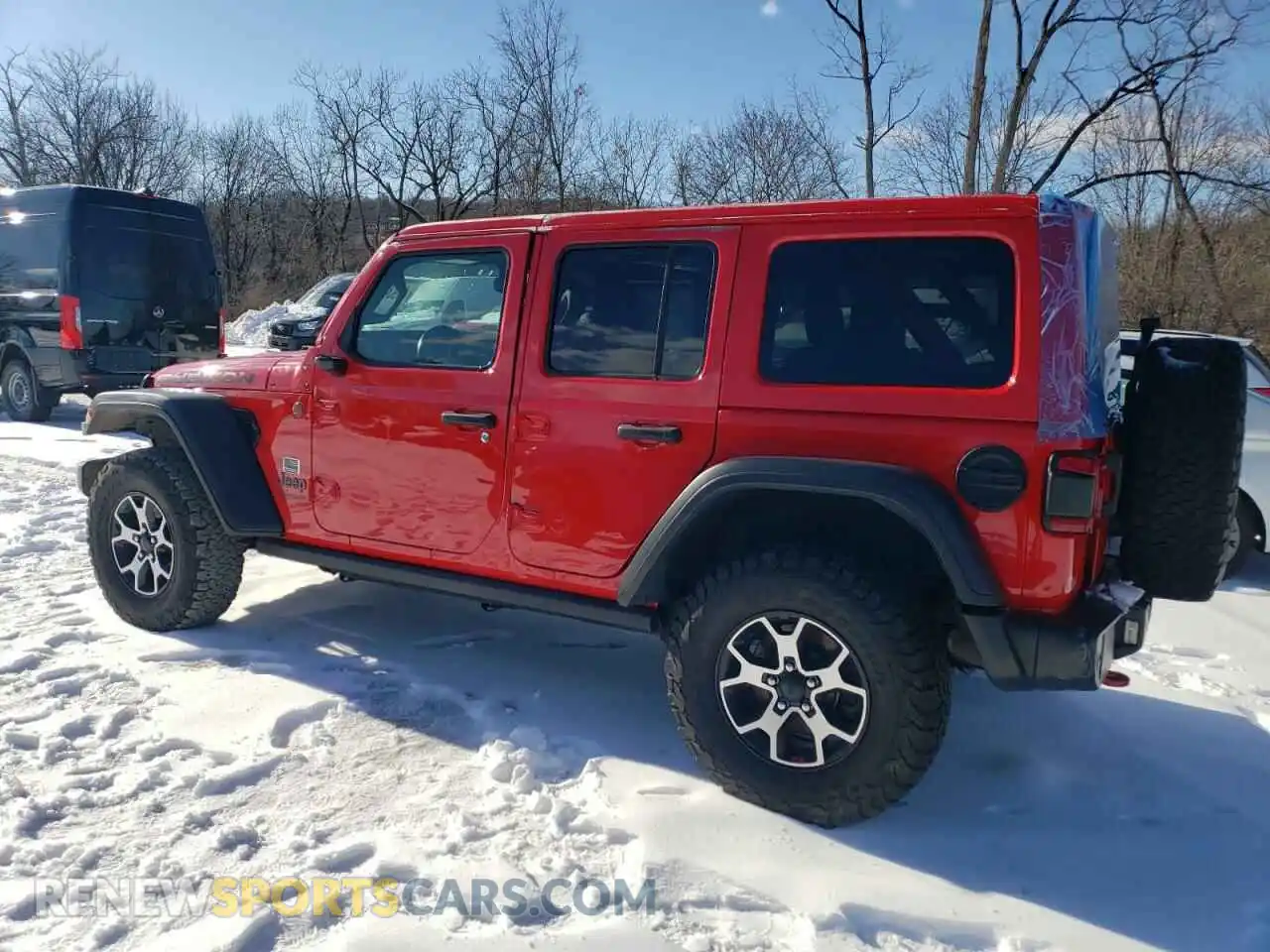 2 Photograph of a damaged car 1C4HJXFN6MW606014 JEEP WRANGLER 2021