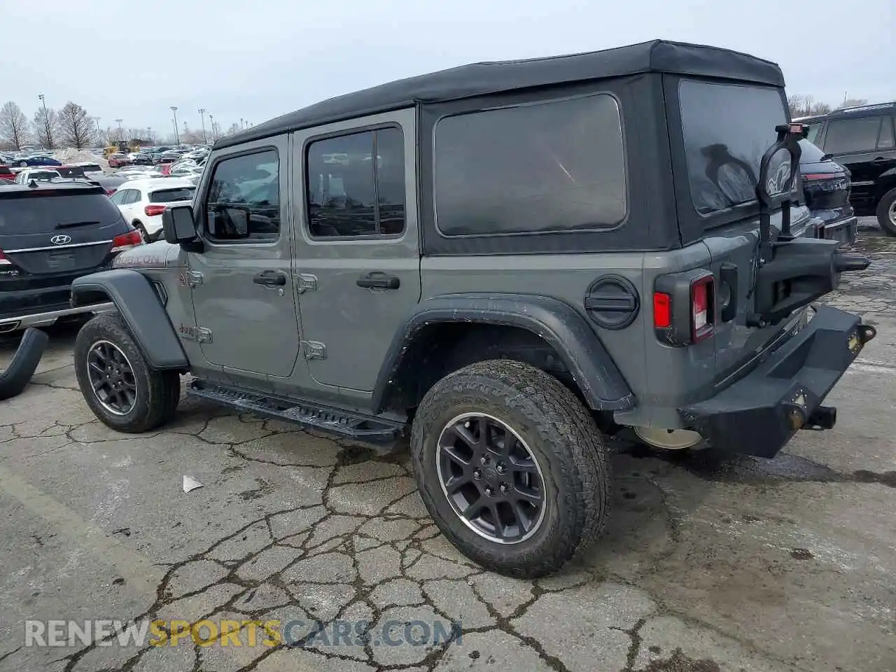 2 Photograph of a damaged car 1C4HJXFN6MW715606 JEEP WRANGLER 2021