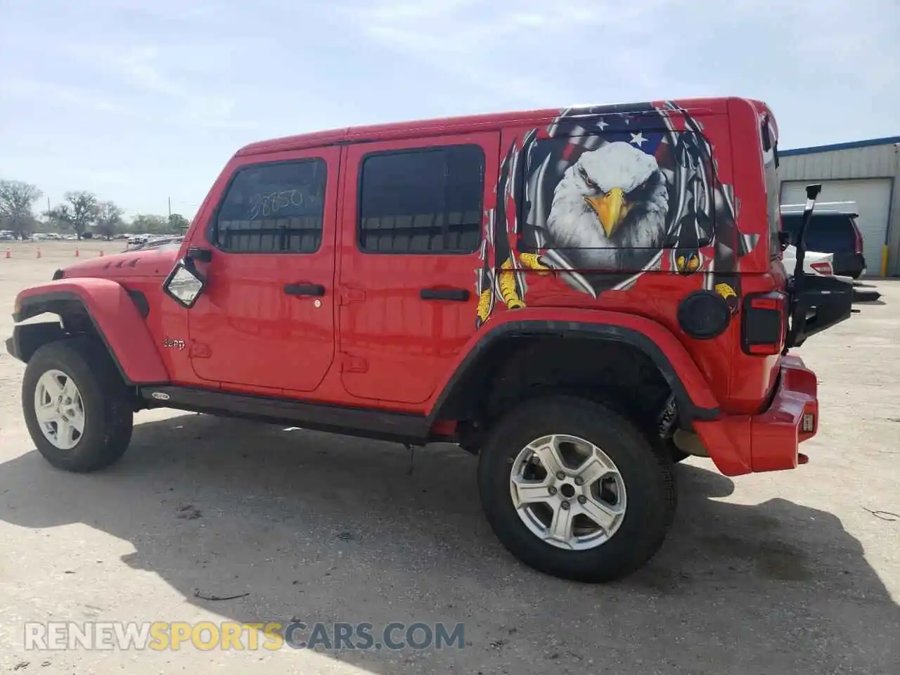 2 Photograph of a damaged car 1C4HJXFN7MW649602 JEEP WRANGLER 2021