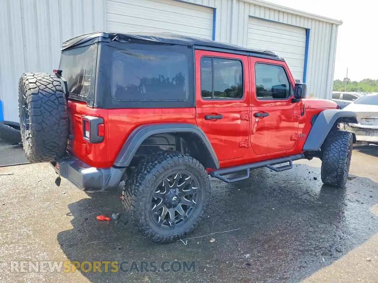 3 Photograph of a damaged car 1C4HJXFN7MW726615 JEEP WRANGLER 2021