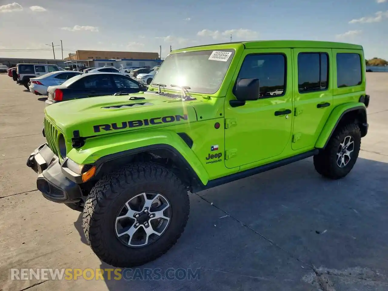 1 Photograph of a damaged car 1C4HJXFN8MW794261 JEEP WRANGLER 2021