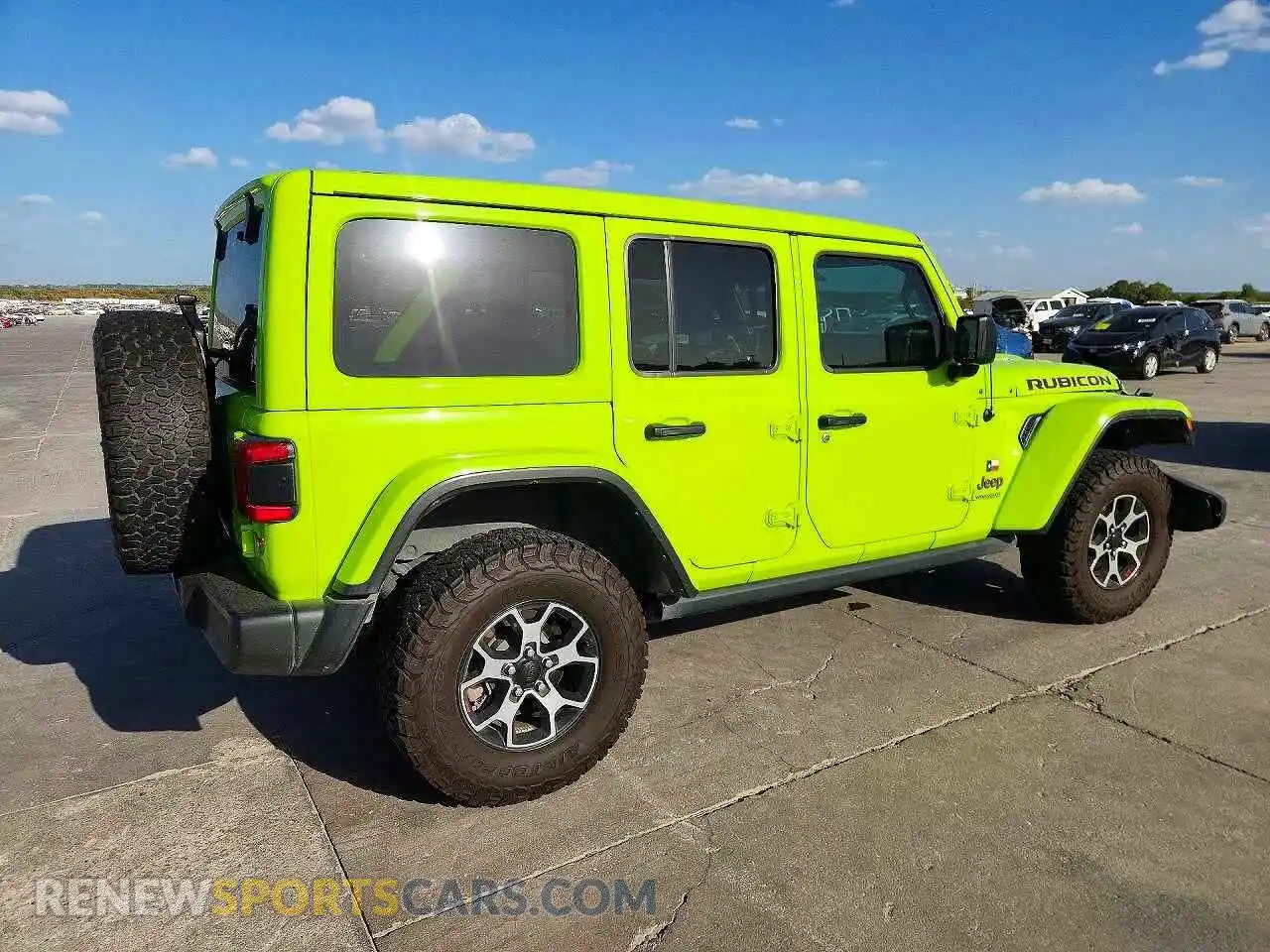 3 Photograph of a damaged car 1C4HJXFN8MW794261 JEEP WRANGLER 2021