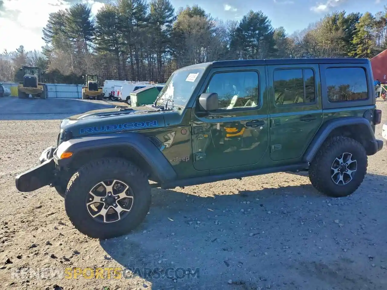 1 Photograph of a damaged car 1C4HJXFN9MW751709 JEEP WRANGLER 2021