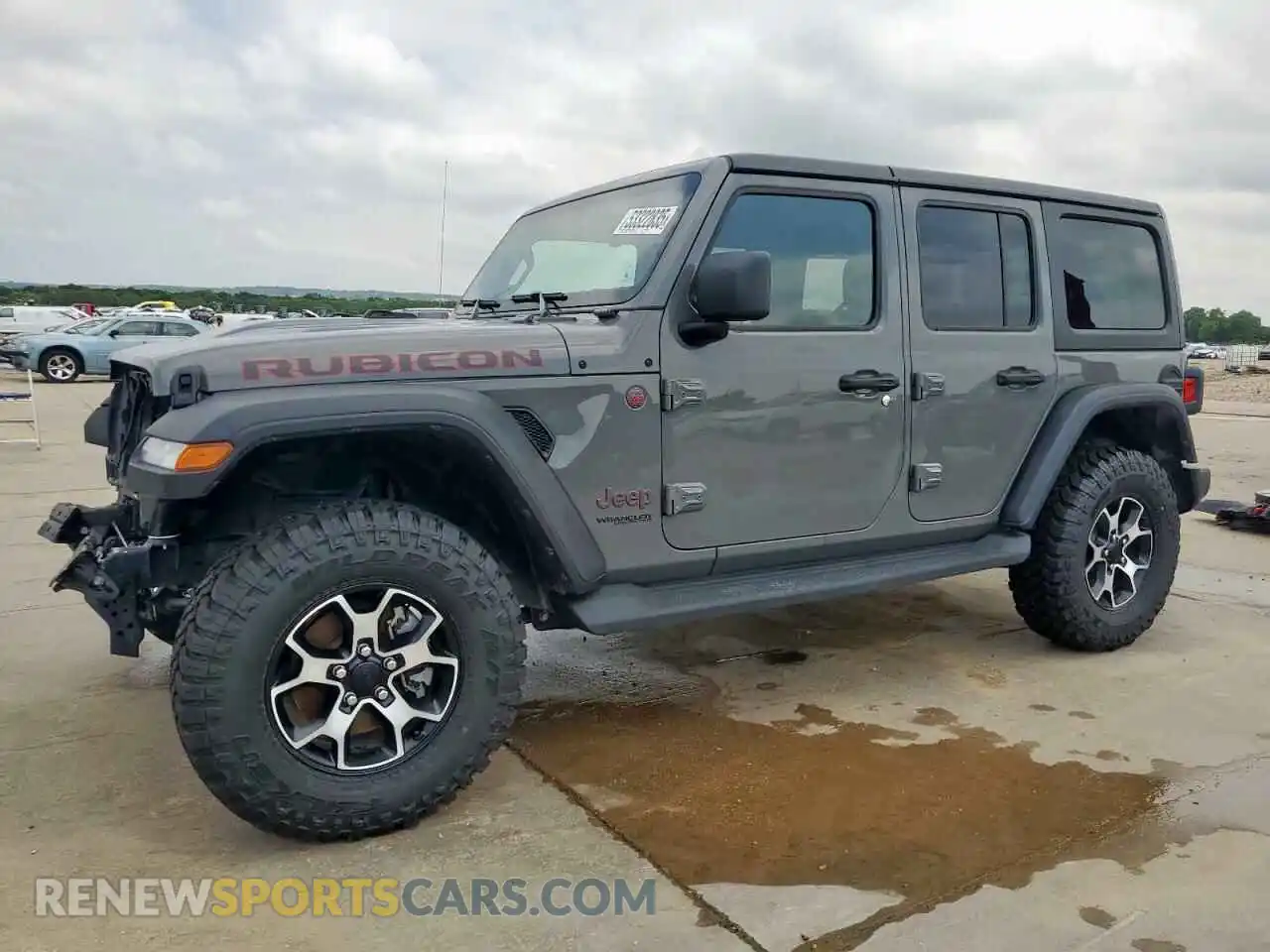 1 Photograph of a damaged car 1C4HJXFN9MW792972 JEEP WRANGLER 2021