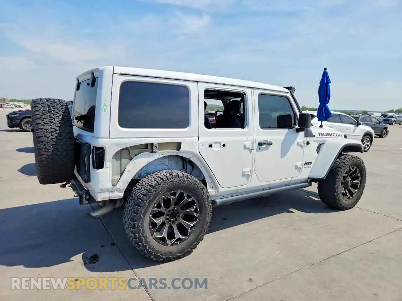 3 fotografías del automóvil dañado 1C4HJXFNXMW562454 JEEP WRANGLER 2021