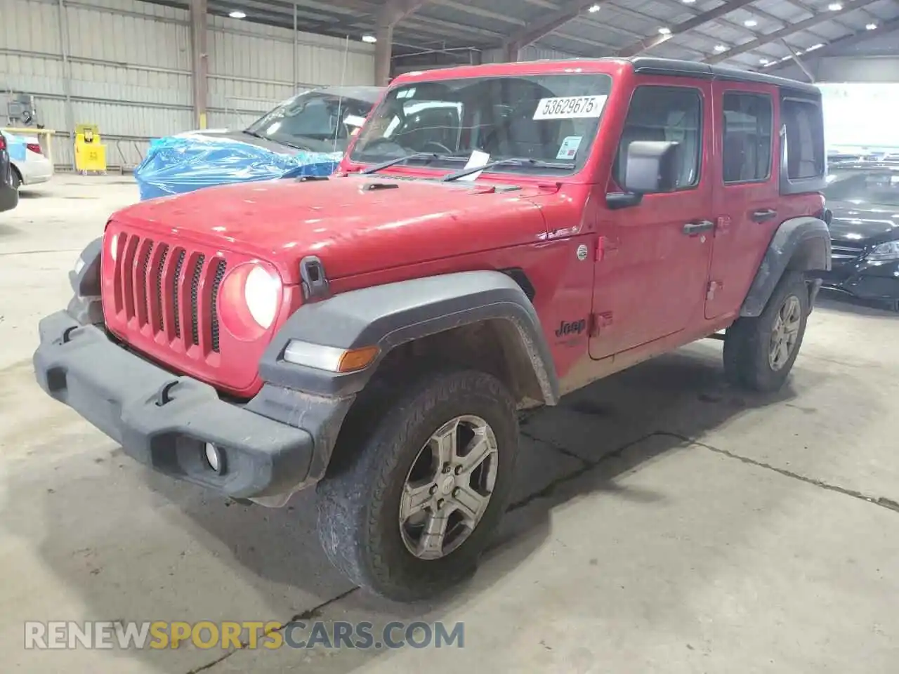 1 Photograph of a damaged car 1C4HJXKN0MW698193 JEEP WRANGLER 2021