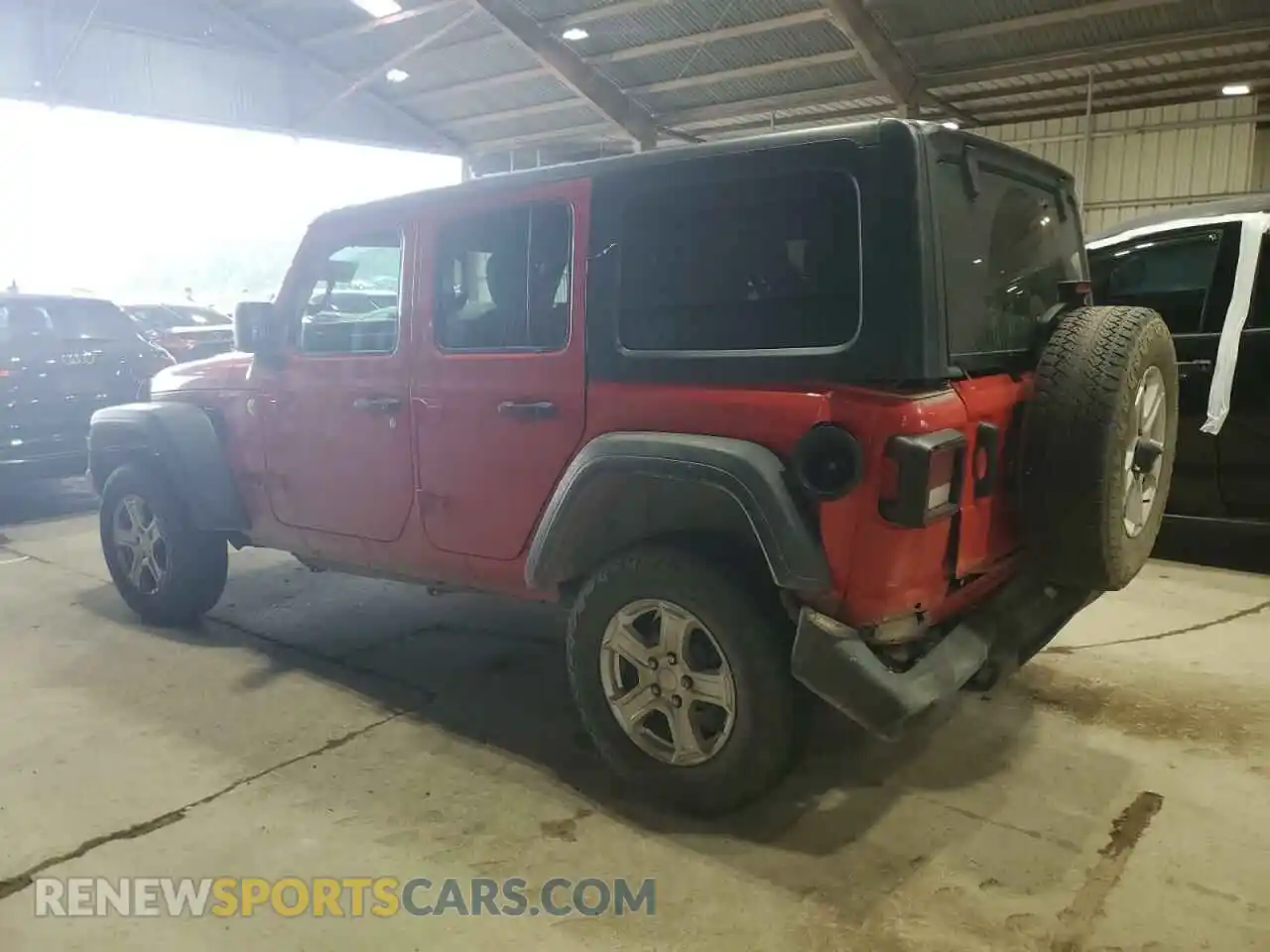 2 Photograph of a damaged car 1C4HJXKN0MW698193 JEEP WRANGLER 2021