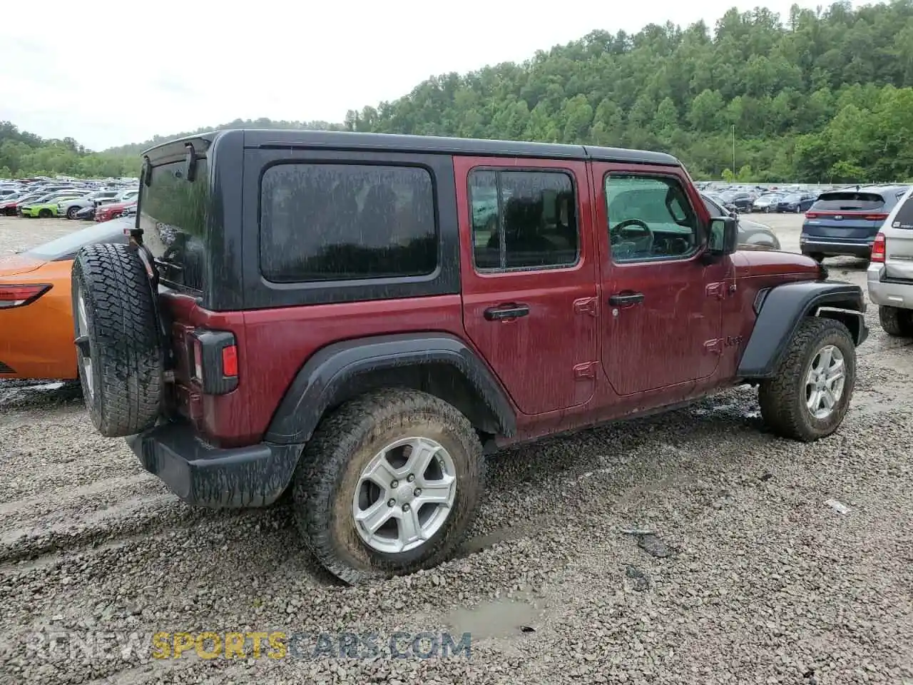 3 Photograph of a damaged car 1C4HJXKN1MW677854 JEEP WRANGLER 2021