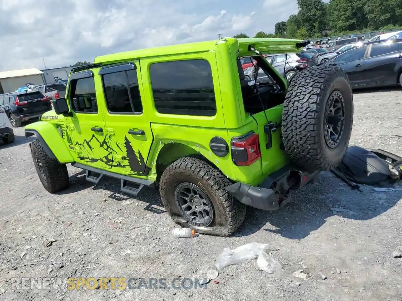 2 Photograph of a damaged car 1C4JJXFG3MW788208 JEEP WRANGLER 2021