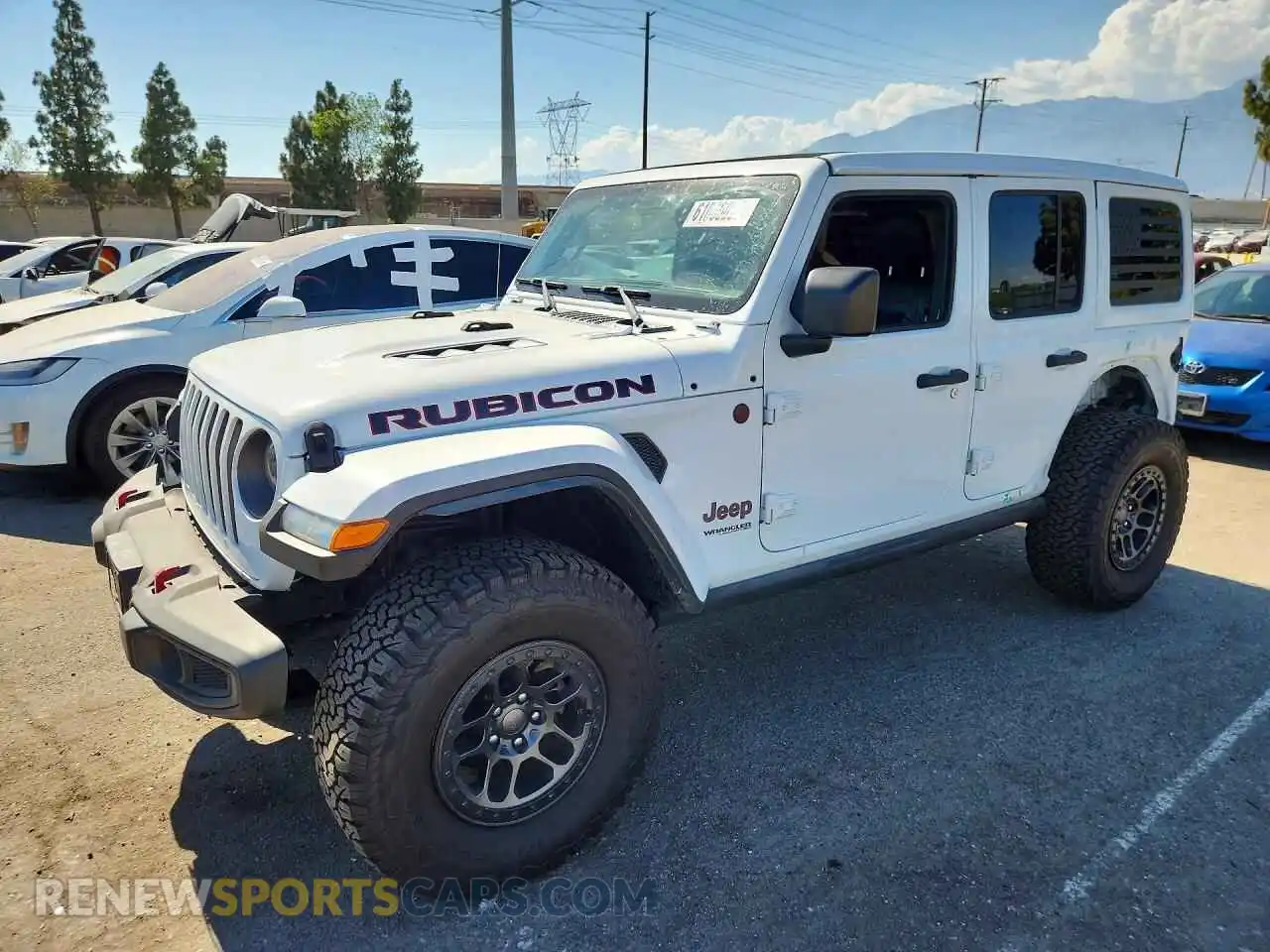 1 Photograph of a damaged car 1C4JJXFG4MW838372 JEEP WRANGLER 2021