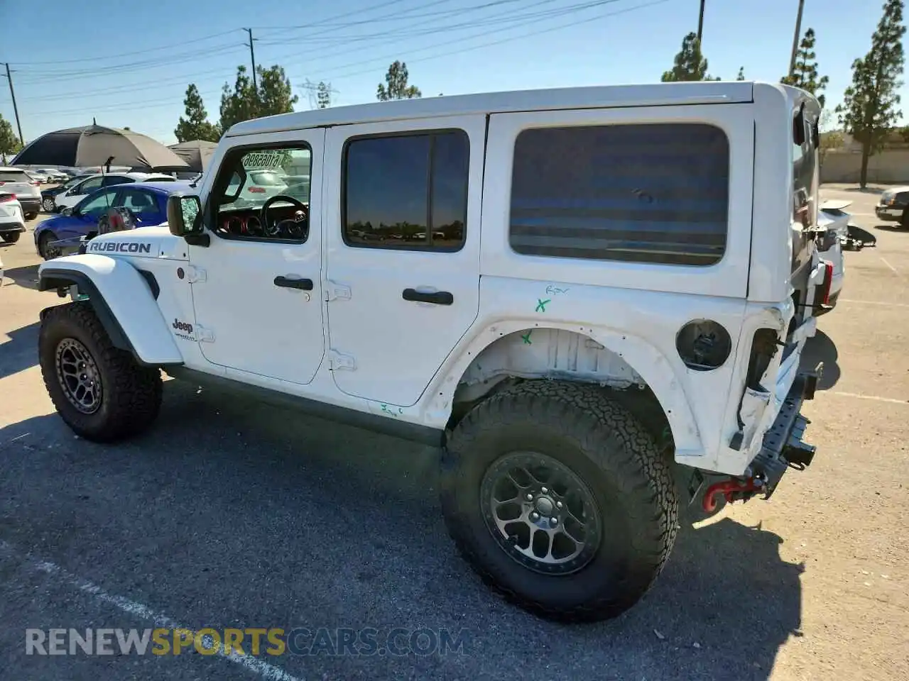 2 Photograph of a damaged car 1C4JJXFG4MW838372 JEEP WRANGLER 2021