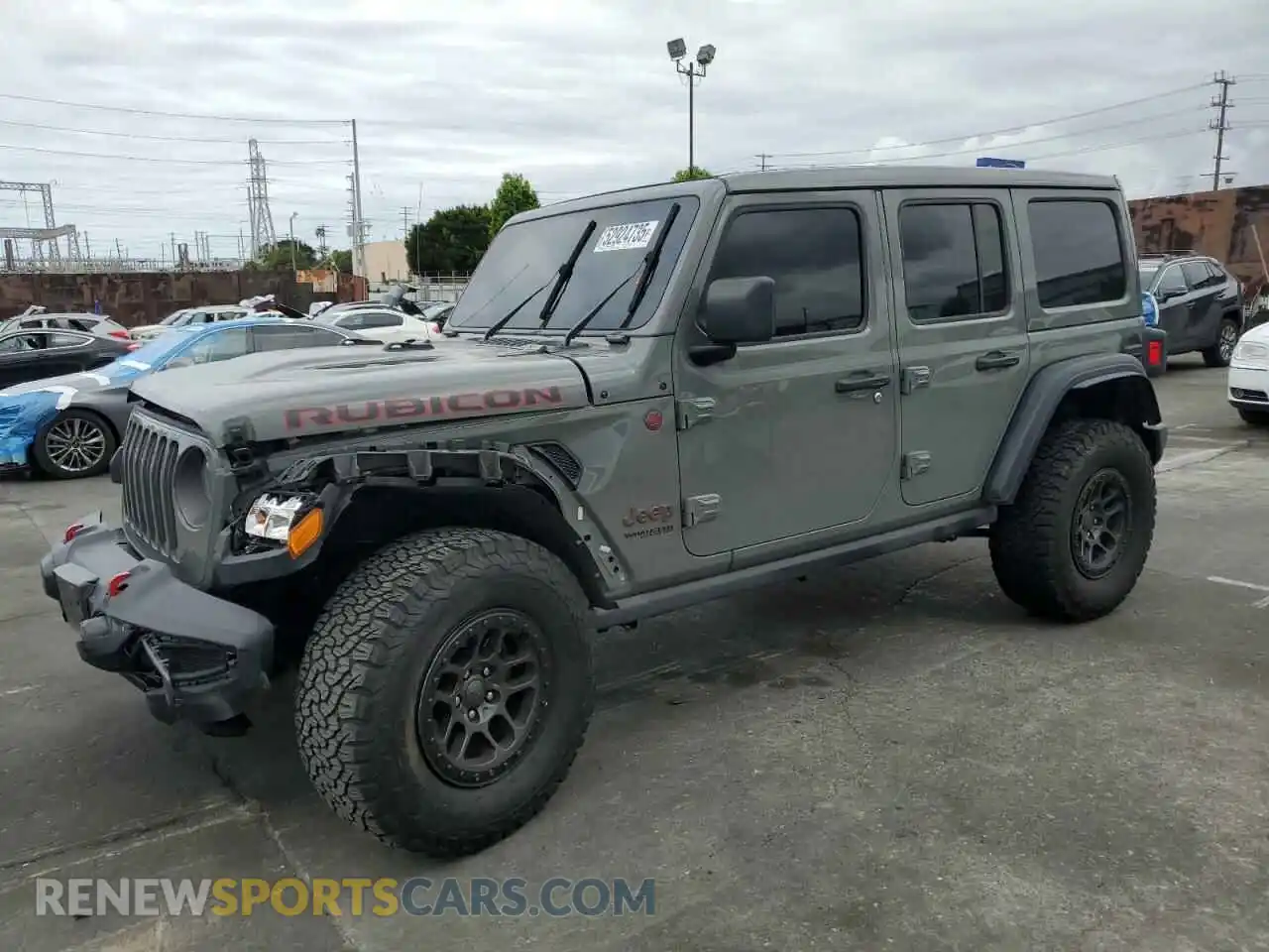 1 Photograph of a damaged car 1C4JJXFG4MW850764 JEEP WRANGLER 2021