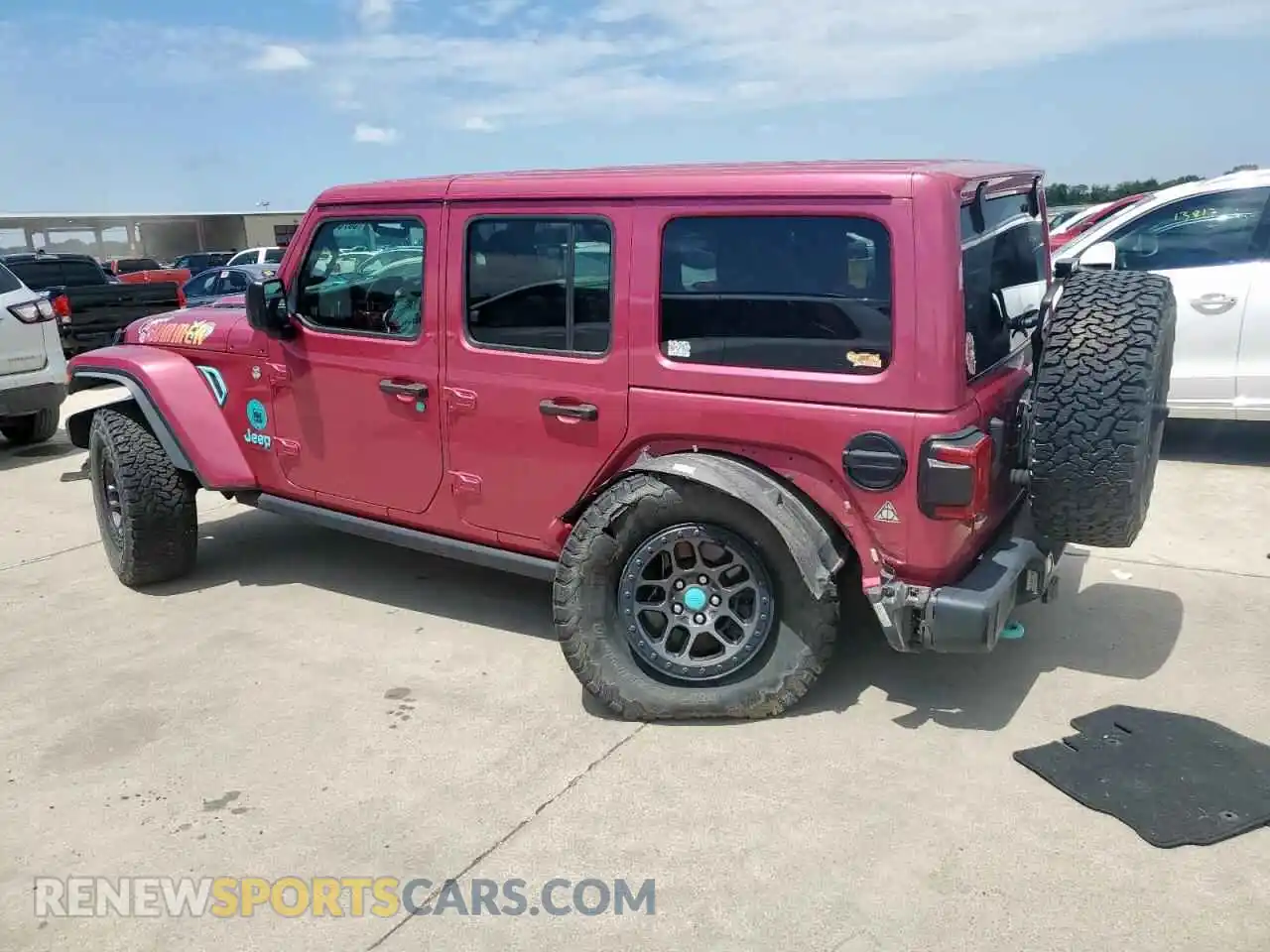 2 fotografías del automóvil dañado 1C4JJXFG5MW851888 JEEP WRANGLER 2021