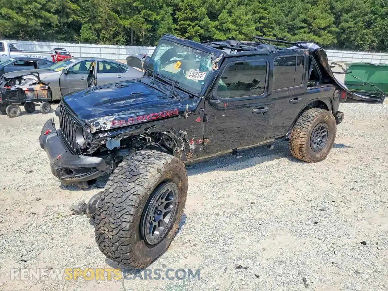1 Photograph of a damaged car 1C4JJXFG6MW842424 JEEP WRANGLER 2021