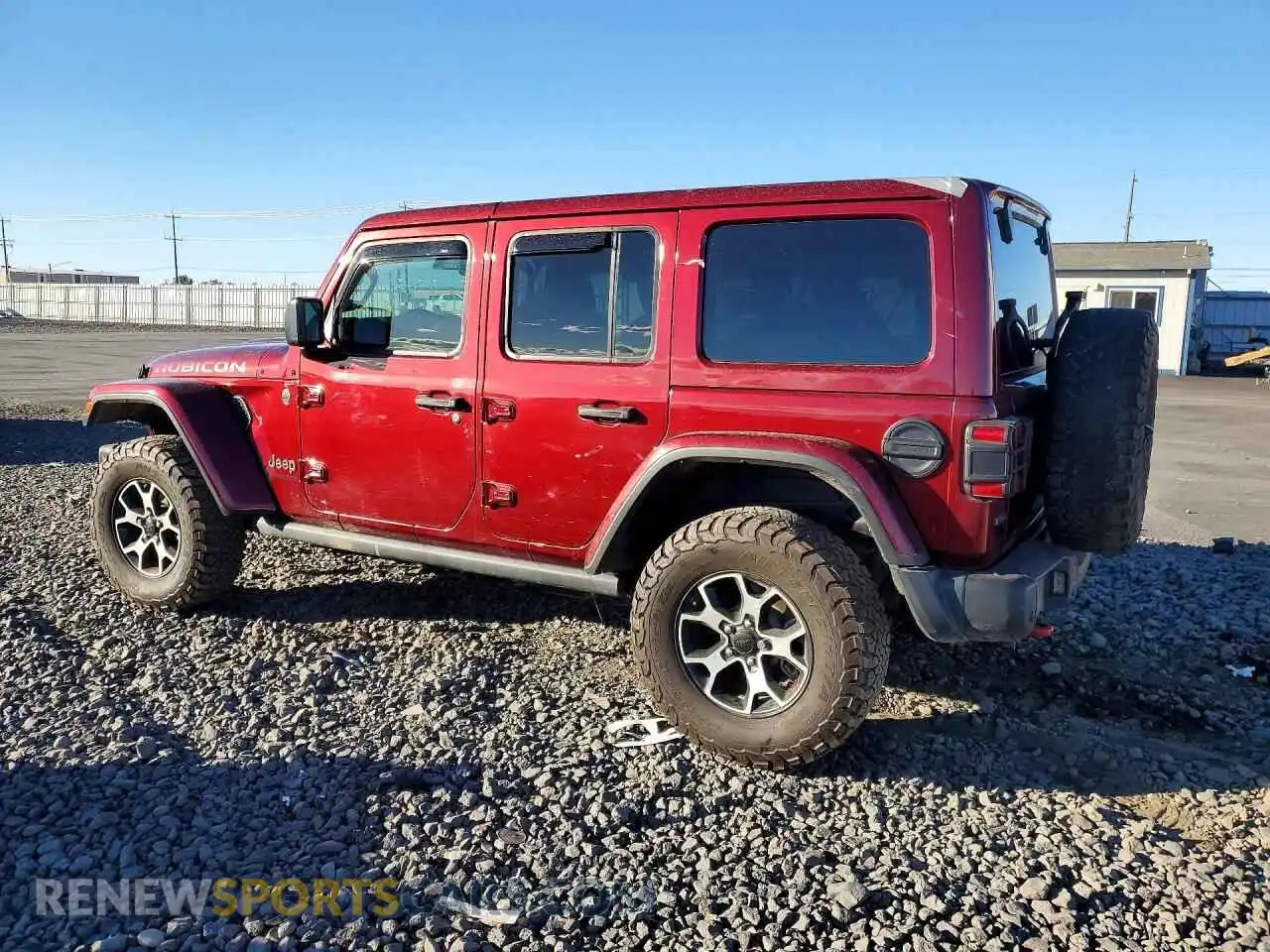 2 Photograph of a damaged car 1C4JJXFM1MW658093 JEEP WRANGLER 2021