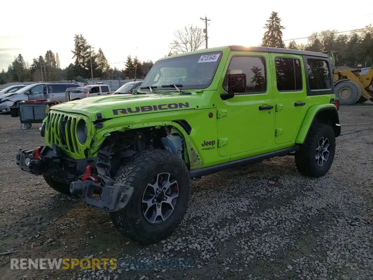 1 fotografías del automóvil dañado 1C4JJXFM2MW838926 JEEP WRANGLER 2021